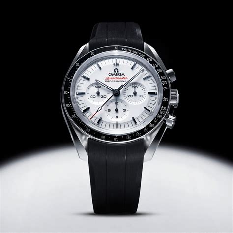 new omega white speedmaster|omega speedmaster white dial price.